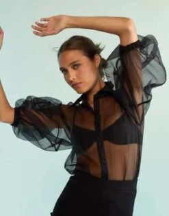 CYNTHIA ROWLEYSheer Bliss Blouse -Drape Hut Sales Store Sheer Bliss Blouse 20230907225120 1