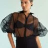 CYNTHIA ROWLEYSheer Bliss Blouse -Drape Hut Sales Store Sheer Bliss Blouse 20230907225120