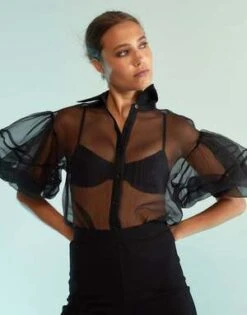 CYNTHIA ROWLEYSheer Bliss Blouse -Drape Hut Sales Store Sheer Bliss Blouse 20230907225120 2
