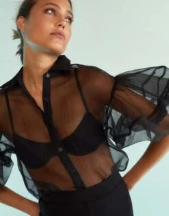 CYNTHIA ROWLEYSheer Bliss Blouse -Drape Hut Sales Store Sheer Bliss Blouse 20230907225121 1