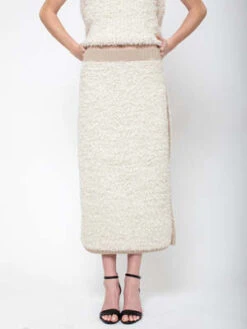 Lauren ManoogianSherpa Skirt - Raw White -Drape Hut Sales Store Sherpa Skirt Raw White 20231006054838 1