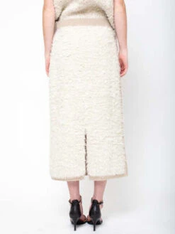 Lauren ManoogianSherpa Skirt - Raw White -Drape Hut Sales Store Sherpa Skirt Raw White 20231006054839 1