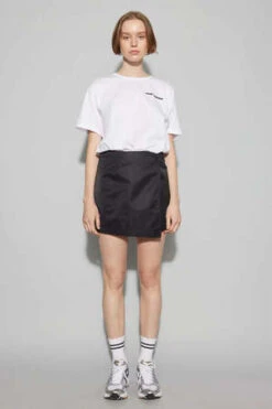 Oval SquareShine Skirt - Black