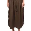 KarKarSide Pleated Skirt - Brown -Drape Hut Sales Store Side Pleated Skirt 20220331174804