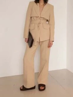 Significant OtherLeilah Trouser - Sand -Drape Hut Sales Store Significant Other Leilah Trouser Sand 20230315172937 1