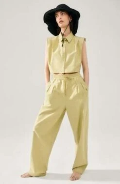 Silk LaundryCotton Silk Slouch Pants - Sage 13 Silk LaundryCotton Silk Slouch Pants - Sage -Drape Hut Sales Store Silk Laundry Cotton Silk Slouch Pants Sage 20220822144047