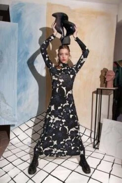 Untitled In MotionMorpha Speculus Dress - Moonflower -Drape Hut Sales Store Speculus Dress Moonflower 20220921192157 1