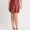Rebecca TaylorLeather Skirt - Spice -Drape Hut Sales Store Spice Leather Skirt 20220301060936