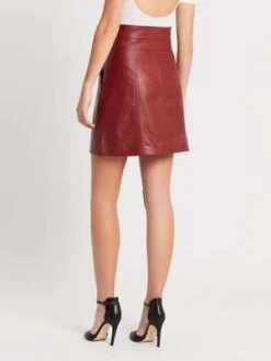 Rebecca TaylorLeather Skirt - Spice 9 Rebecca TaylorLeather Skirt - Spice -Drape Hut Sales Store Spice Leather Skirt 20220301060937 1