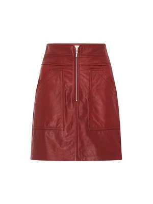 Rebecca TaylorLeather Skirt - Spice 7 Rebecca TaylorLeather Skirt - Spice - Image 5