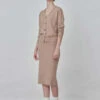 PureCashmere NYCStraight Midi Skirt - Camel -Drape Hut Sales Store Straight Midi Skirt Camel 20230925214059