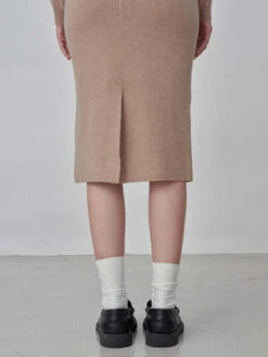 PureCashmere NYCStraight Midi Skirt - Camel -Drape Hut Sales Store Straight Midi Skirt Camel 20230925214100
