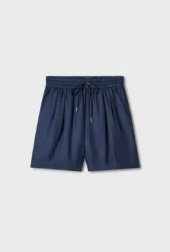 Silk LaundryTwill Slouch Shorts - Midnight -Drape Hut Sales Store TWILL SLOUCH SHORTS MIDNIGHT 20230913024748 3