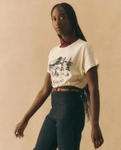 The Great.The Boxy Crew W/ Snowdrift Graphic - Washed White -Drape Hut Sales Store The Great The Boxy Crew w Snowdrift Graphic Washed White 20231026015722