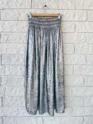 The Great.The Viola Skirt - Silver 4 The Great.The Viola Skirt - Silver - Image 2