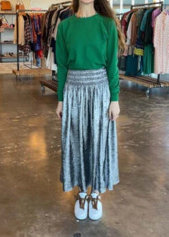 The Great.The Viola Skirt - Silver 9 The Great.The Viola Skirt - Silver -Drape Hut Sales Store The Great The Viola Skirt Silver 20231020023532 1