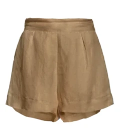AnemosThe High Waist Short Short Linen Cupro - Sandstone