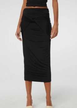 The Line By KJanae Wrap Skirt - Black 11 The Line By KJanae Wrap Skirt - Black -Drape Hut Sales Store The Line By K Janae Wrap Skirt Black 20230913070140
