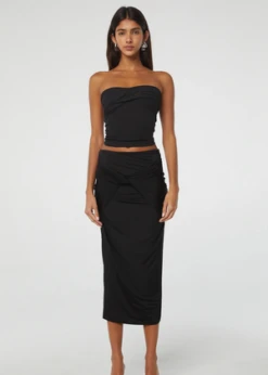 The Line By KJanae Wrap Skirt - Black 14 The Line By KJanae Wrap Skirt - Black -Drape Hut Sales Store The Line By K Janae Wrap Skirt Black 20230913070143