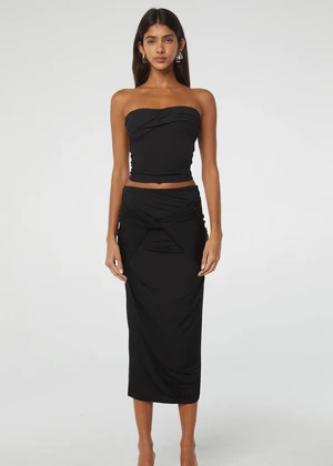 The Line By KJanae Wrap Skirt - Black 8 The Line By KJanae Wrap Skirt - Black - Image 6