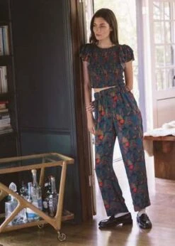 Mabel And MossTrovata Cerise Top - Teal Plume