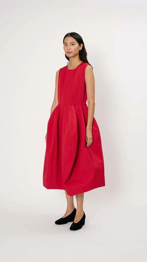 Comme Des Garcons Comme Des GarçonsTulip Pleat Dress - Scarlet 4 Comme Des Garcons Comme Des GarçonsTulip Pleat Dress - Scarlet - Image 2