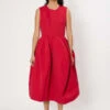Comme Des Garcons Comme Des GarçonsTulip Pleat Dress - Scarlet -Drape Hut Sales Store Tulip Pleat Dress in Scarlet 20231102032937