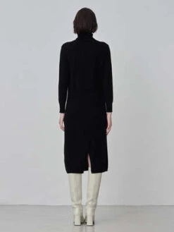 PureCashmere NYCTurtleneck Maxi Dress - Black -Drape Hut Sales Store Turtleneck Maxi Dress Black 20230925214115 1
