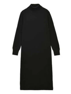 PureCashmere NYCTurtleneck Maxi Dress - Black -Drape Hut Sales Store Turtleneck Maxi Dress Black 20230925214115 2