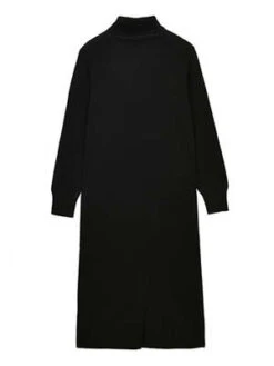 PureCashmere NYCTurtleneck Maxi Dress - Black -Drape Hut Sales Store Turtleneck Maxi Dress Black 20230925214115 3