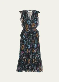 Ulla JohnsonAdrienne Dress - Black Iris