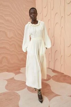 Ulla JohnsonAnnalisa Dress - Pristine -Drape Hut Sales Store Ulla Johnson Annalisa Dress Pristine 20231012225126