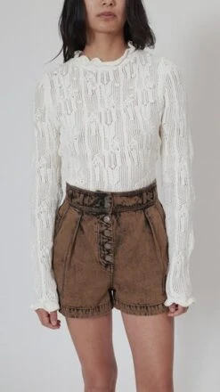Ulla JohnsonAres Shorts - Desert Palm -Drape Hut Sales Store Ulla Johnson Ares Shorts in Desert Palm 20210712173518 3