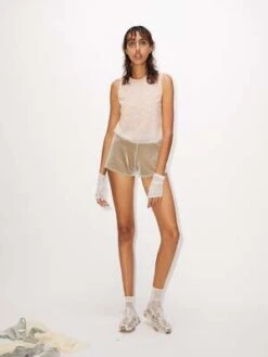 Simone WildVelvet Knickers - Sand