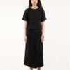 Nin StudioWRAP LONG SKIRT - Black -Drape Hut Sales Store WRAP LONG SKIRT 20230406222729