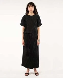 Nin StudioWRAP LONG SKIRT - Black