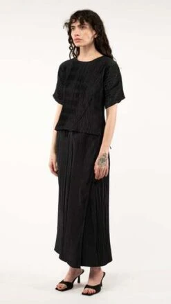 Nin StudioWRAP LONG SKIRT - Black -Drape Hut Sales Store WRAP LONG SKIRT 20230406222729 3