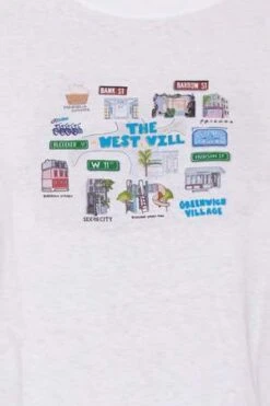 Blue&CreamWest Village Map Tee -Drape Hut Sales Store West Village Map Tee 20230616231823 1