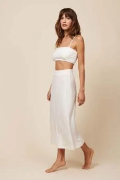Whimsy + RowWhimsy + Row Finn Rib Skirt - Cream -Drape Hut Sales Store Whimsy Row Finn Skirt Cream Rib 20221220222711 1