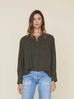 XirenaMakenzie Shirt - Phantom Stripe -Drape Hut Sales Store XIRENA Makenzie Shirt in Phantom Stripe 20231027214642 2