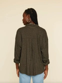 XirenaJace Shirt - Stripe -Drape Hut Sales Store Xrena Jace Shirt Stripe 20231024002137
