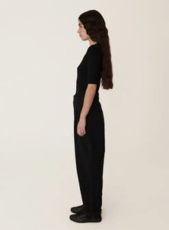 YMCEarth Keaton Organic Cotton Twill Trouser - Black -Drape Hut Sales Store YMC Earth Keaton Organic Cotton Twill Trouser Black 20230901140030