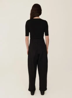 YMCEarth Keaton Organic Cotton Twill Trouser - Black -Drape Hut Sales Store YMC Earth Keaton Organic Cotton Twill Trouser Black 20230901140031