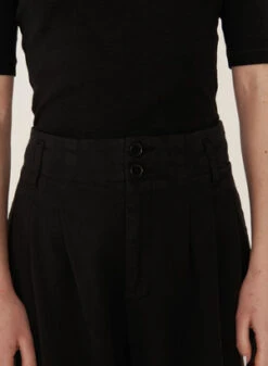 YMCEarth Keaton Organic Cotton Twill Trouser - Black -Drape Hut Sales Store YMC Earth Keaton Organic Cotton Twill Trouser Black 20230901140032