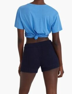 Paloma WoolZubat Knitted Shorts - Navy -Drape Hut Sales Store Zubat Knitted Shorts Navy 20221207013651 1