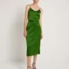 LaniusSatin Silk Skirt - Dark Fern -Drape Hut Sales Store satin silk skirt in dark fern 20230811180051