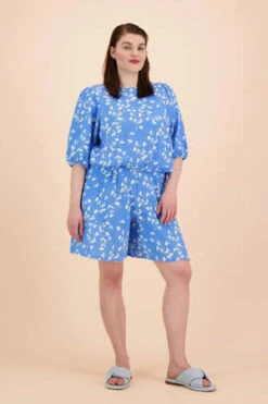 Kaiko Clothingwide Leg Shorts - Vanilla Garden -Drape Hut Sales Store wide leg shorts in vanilla garden 20230505133807 2